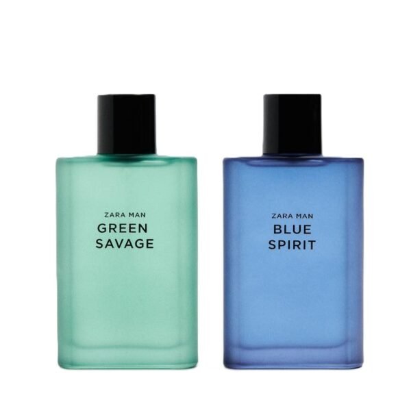 ZARA MAN GREEN SAVAGE + ZARA MAN BLUE SPIRIT EAU DE TOILETTE