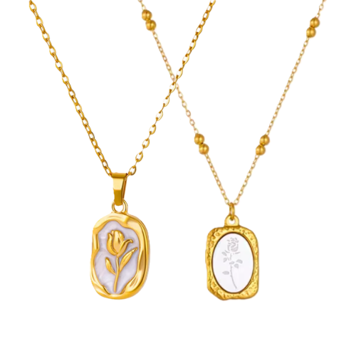Collier élégance florale