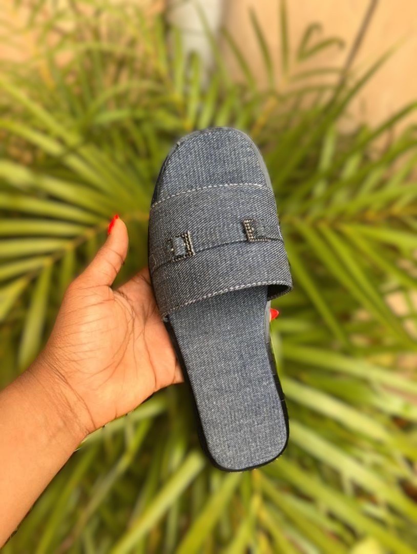 sandale en denim jean pour femme